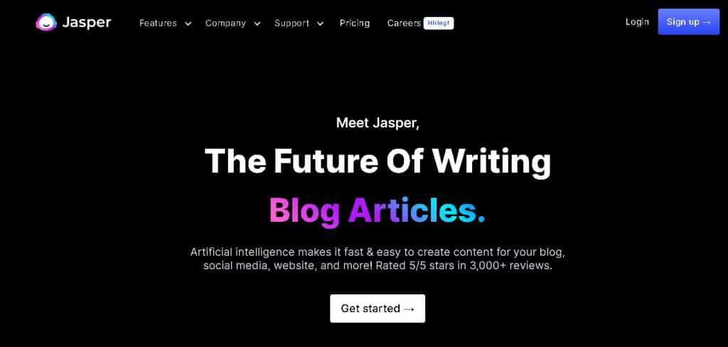 AI Writing Software - Jasper.ai (formerly Jarvis)
