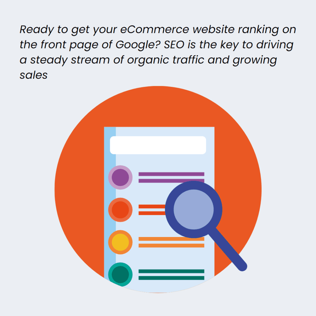 image showing what SEO for ecommerce is