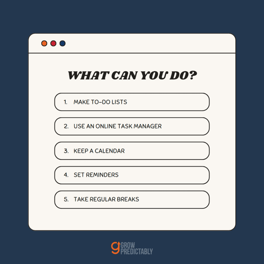 Staying Organized