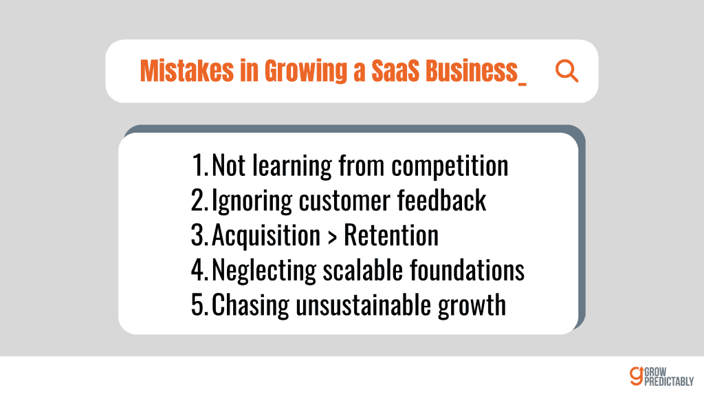 Mistakes in Growing a SaaS Business - How to Grow a SaaS Business