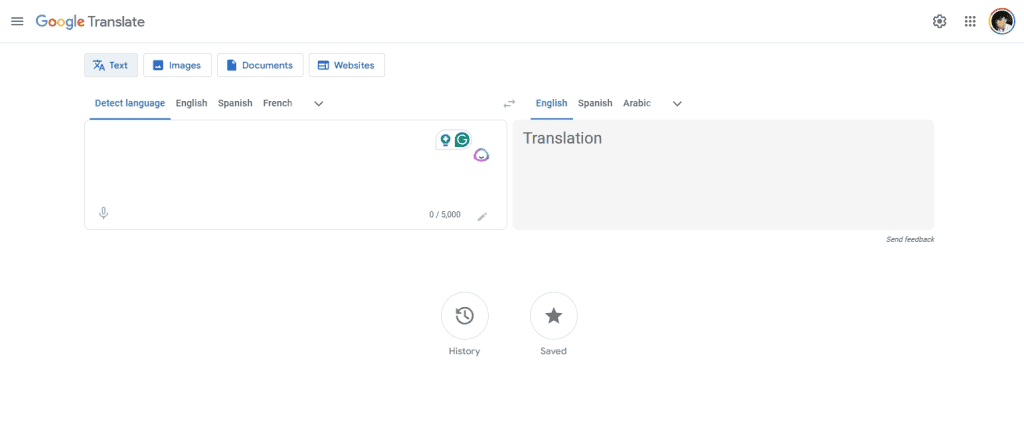 Google Translate - An example of a real-time language translation service