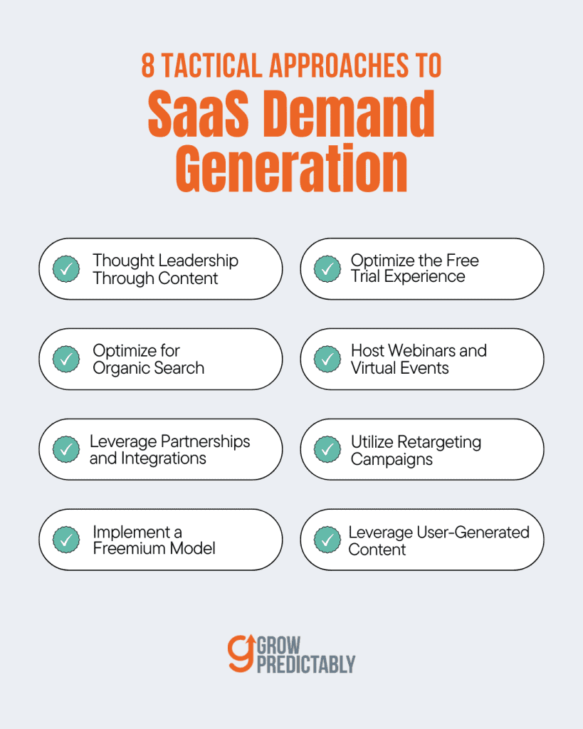 8 Tactical Approaches to SaaS Demand Generation