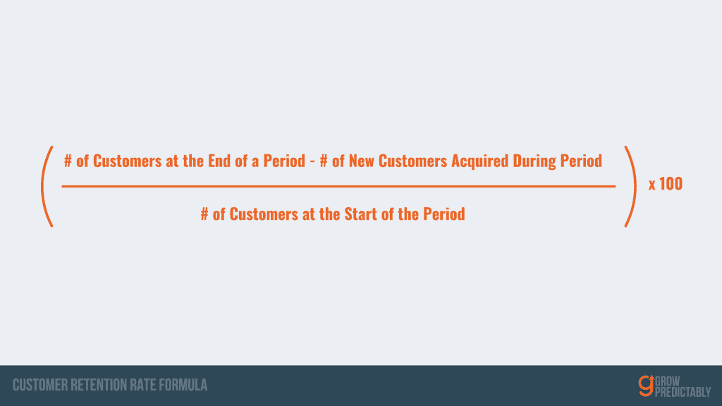 Customer Retention Rate Formula