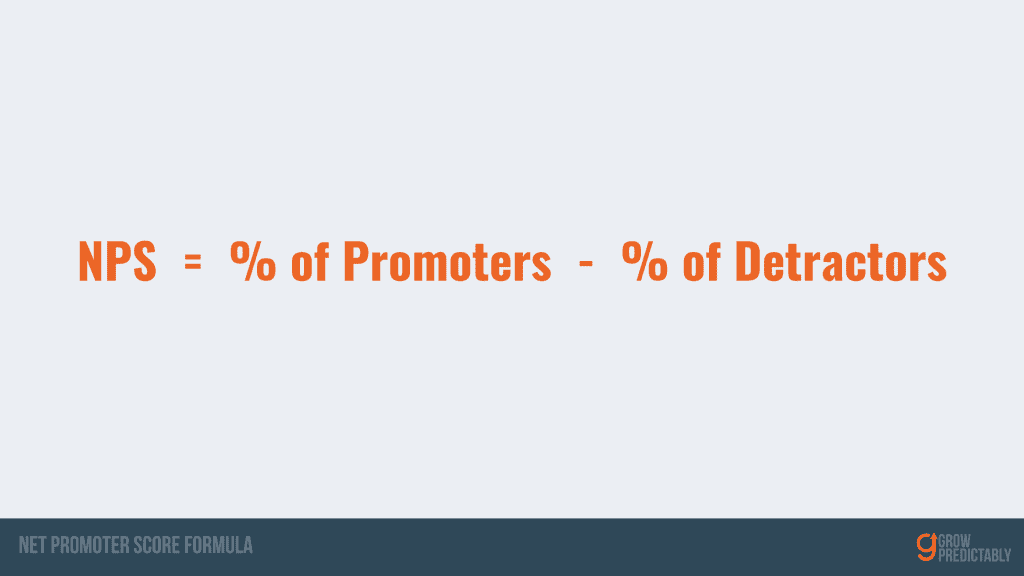 Net Promoter Score Formula