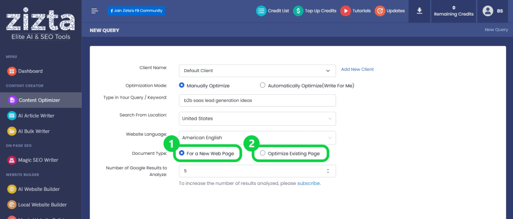 ZIZTA vs. SURFER SEO - ZIZTA Features