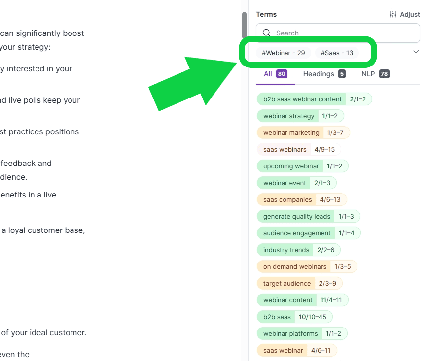 ZIZTA vs. SURFER SEO - SURFER Features