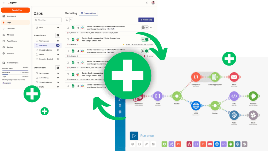 Coaches Can Use Zapier + Make.com to Leverage Multiple Apps and Automate Workflows for Supercharged Operational Efficiency