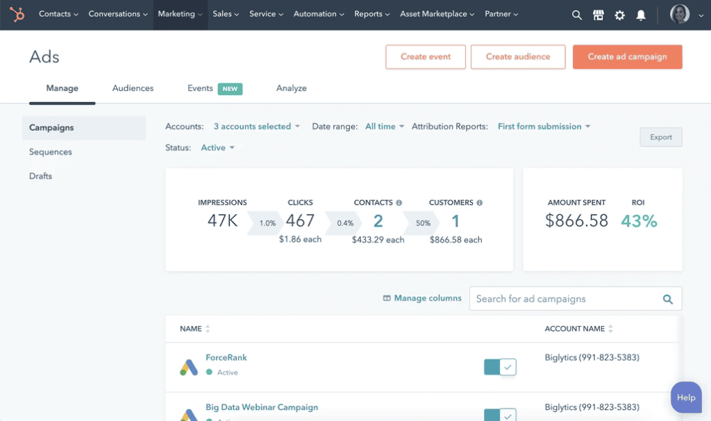 AI Tools for B2B Ad Campaign Management - HubSpot