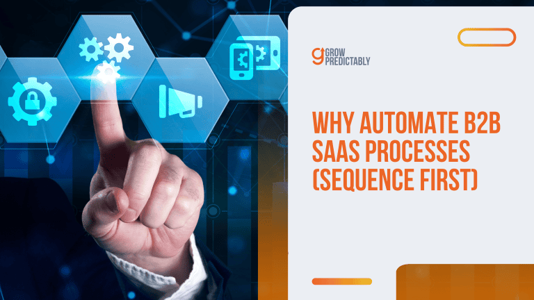 Why Automate B2B SaaS Processes (Sequence First)