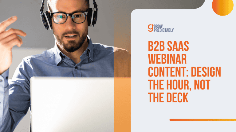b2b saas webinar content