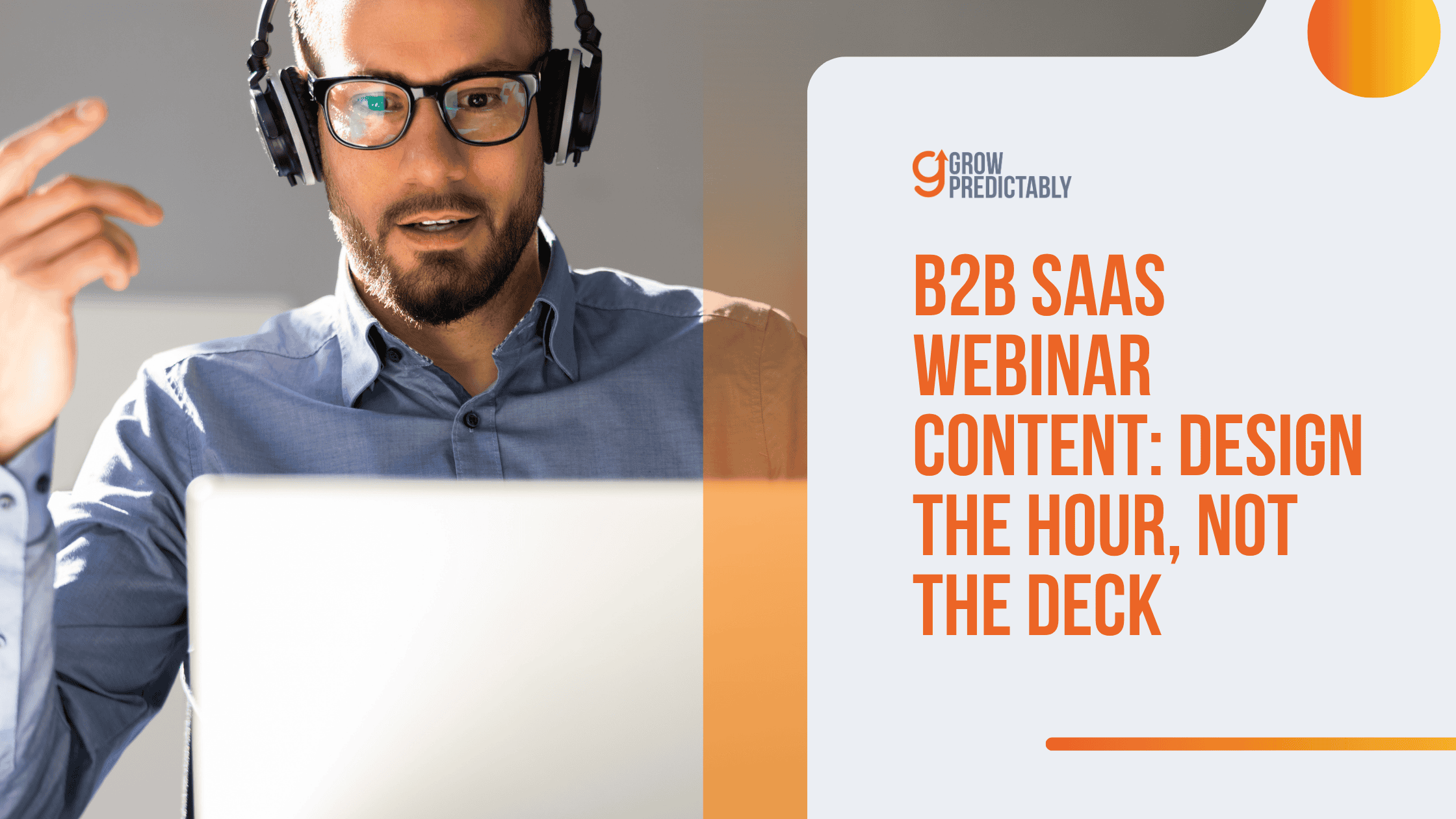 b2b saas webinar content