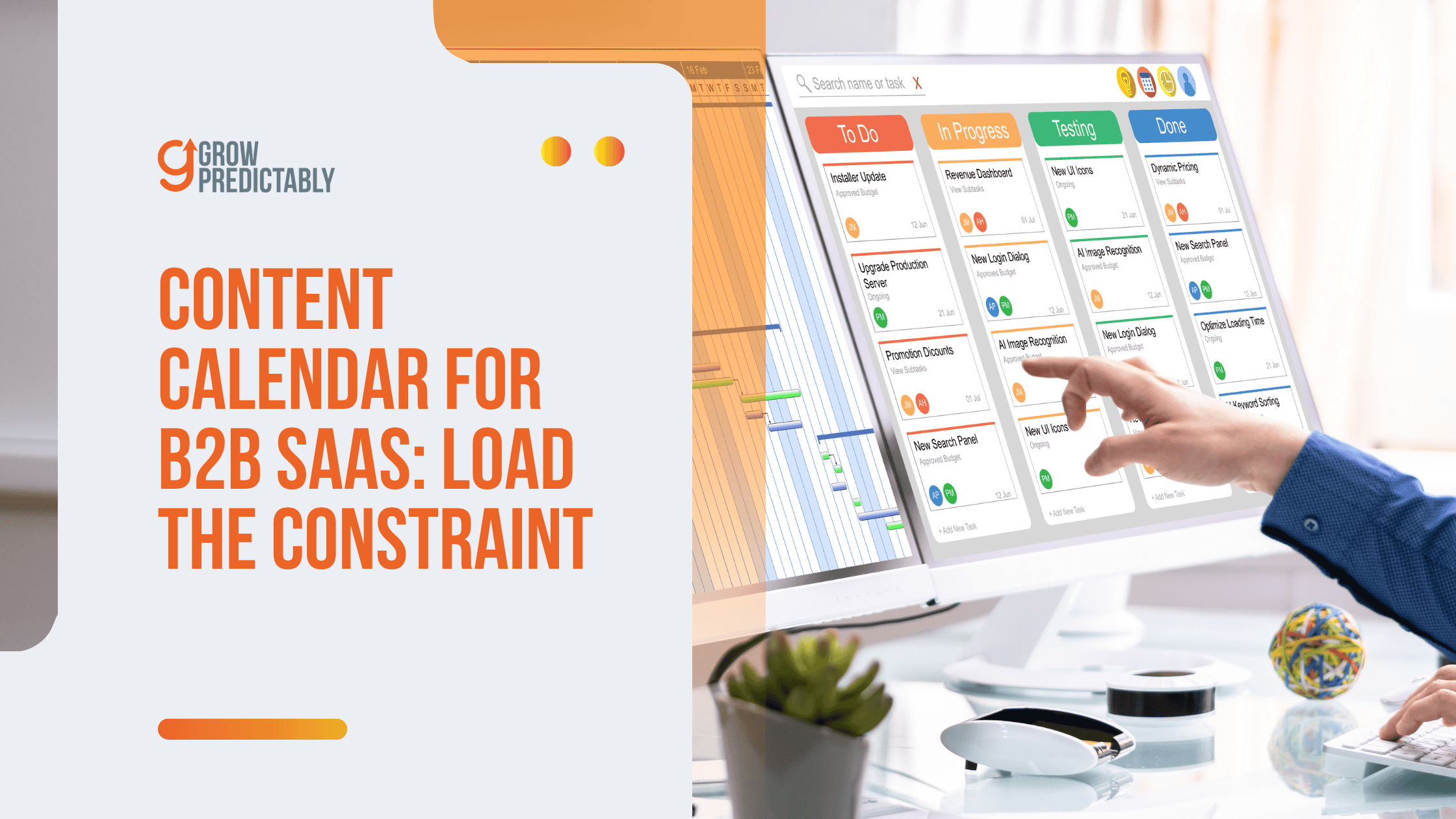 content calendar for b2b saas
