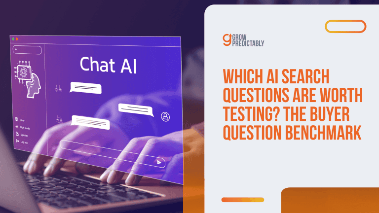 Which AI Search Questions Are Worth Testing? The Buyer Question Benchmark